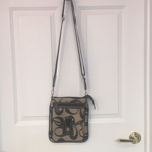 Brown cross body purse